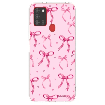 Picasee silikónový prehľadný obal pre Samsung Galaxy A21s - Bow Aesthetic