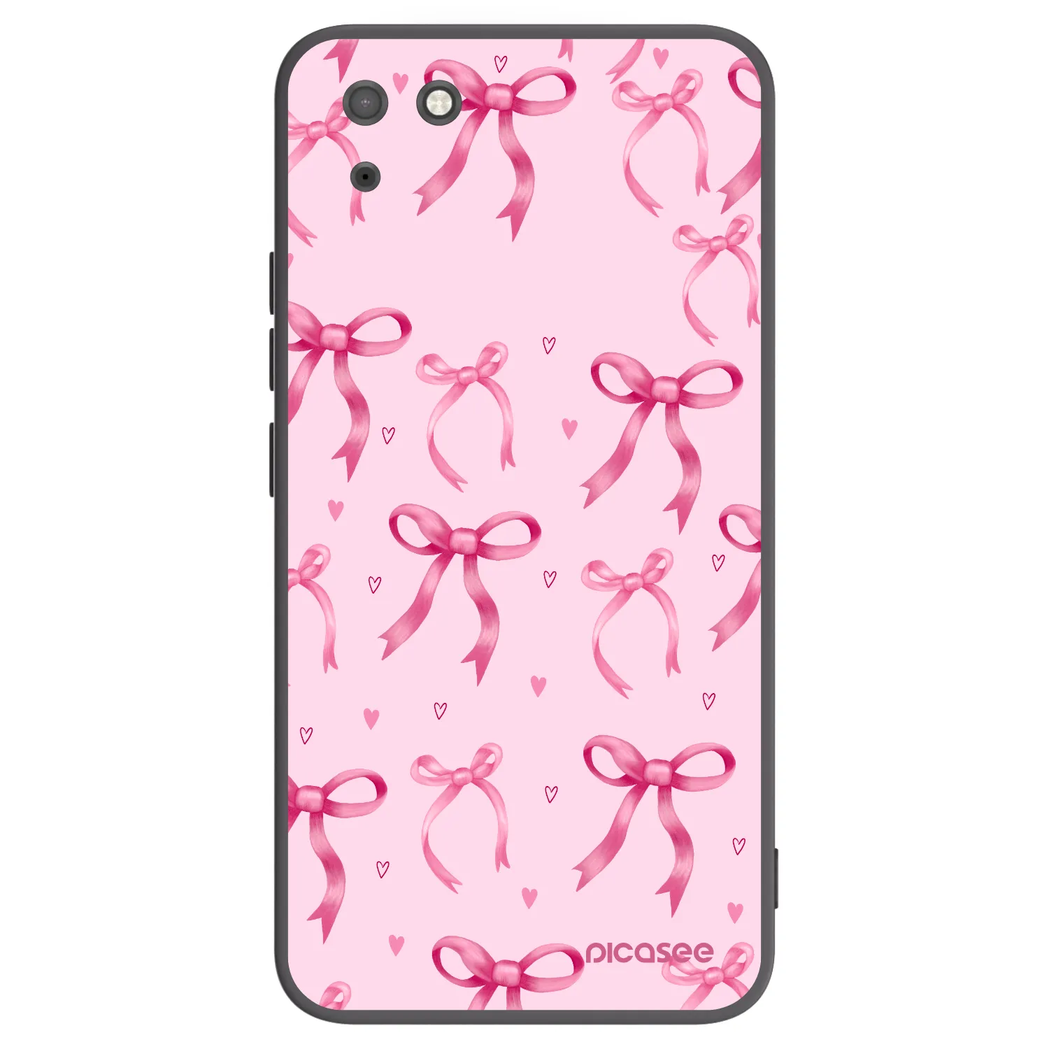 Picasee silikónový čierny obal pre Huawei Y5P - Bow Aesthetic