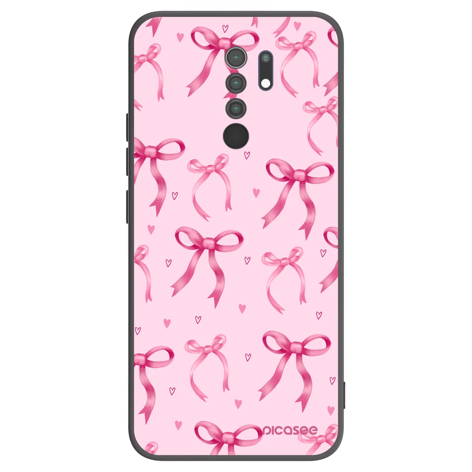 Picasee silikónový čierny obal pre Xiaomi Redmi 9 - Bow Aesthetic
