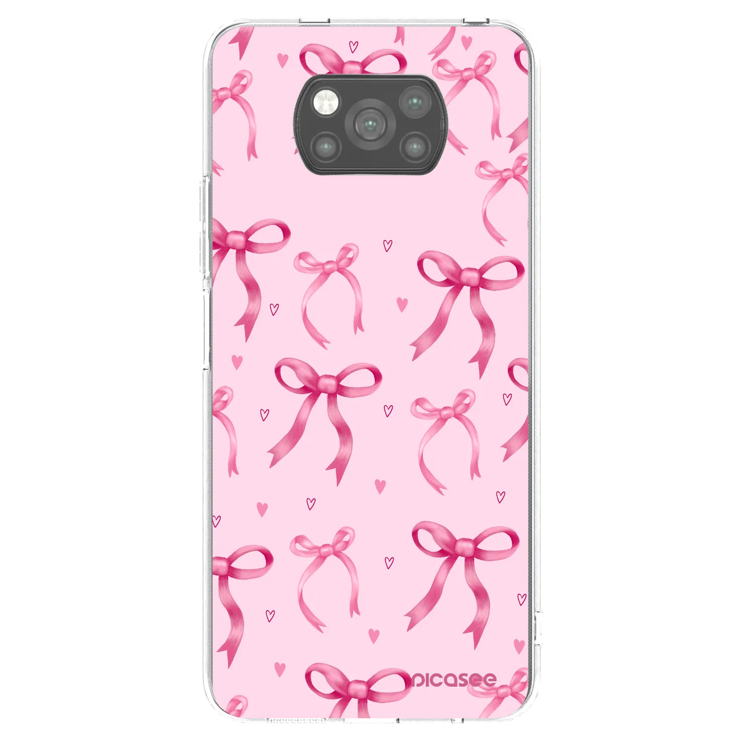 Picasee silikónový čierny obal pre Xiaomi Poco X3 - Bow Aesthetic