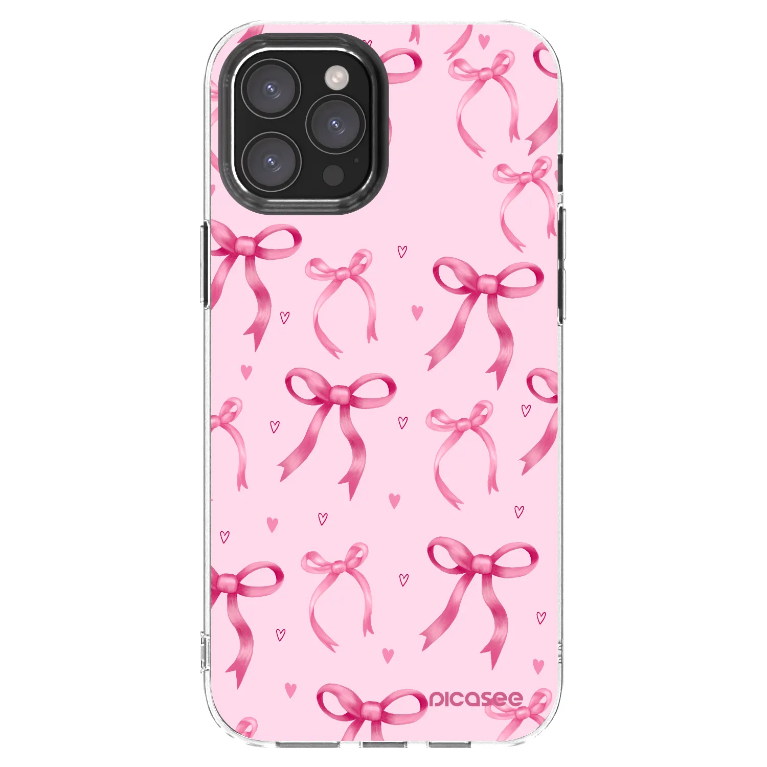 Silikónový prehľadný obal pre Apple iPhone 12 Pro Max - Bow Aesthetic