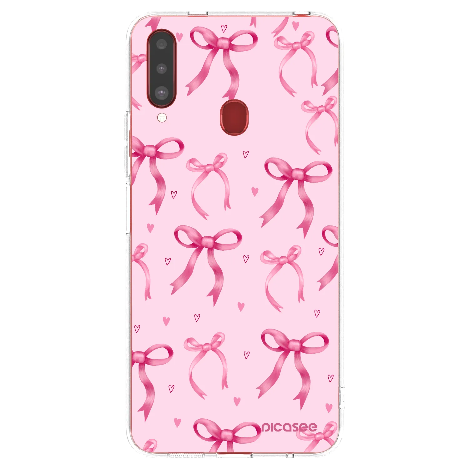 Picasee silikónový prehľadný obal pre Samsung Galaxy A20s - Bow Aesthetic