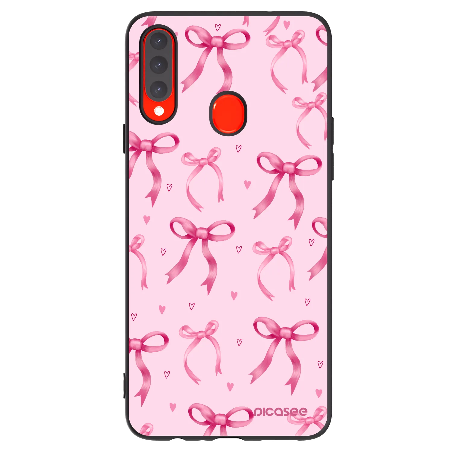 Picasee silikónový čierny obal pre Samsung Galaxy A20s - Bow Aesthetic