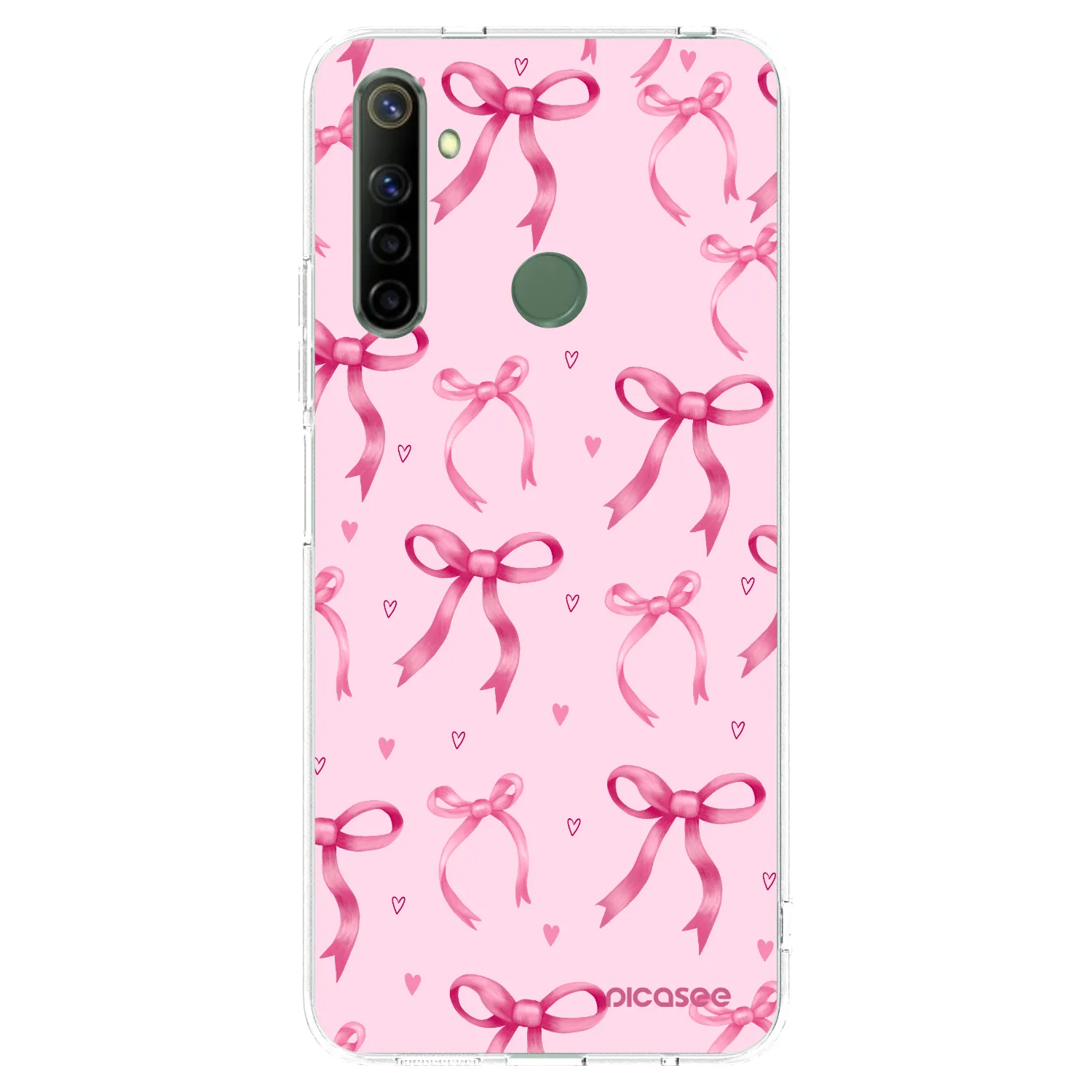 Picasee silikónový prehľadný obal pre Realme 6i - Bow Aesthetic