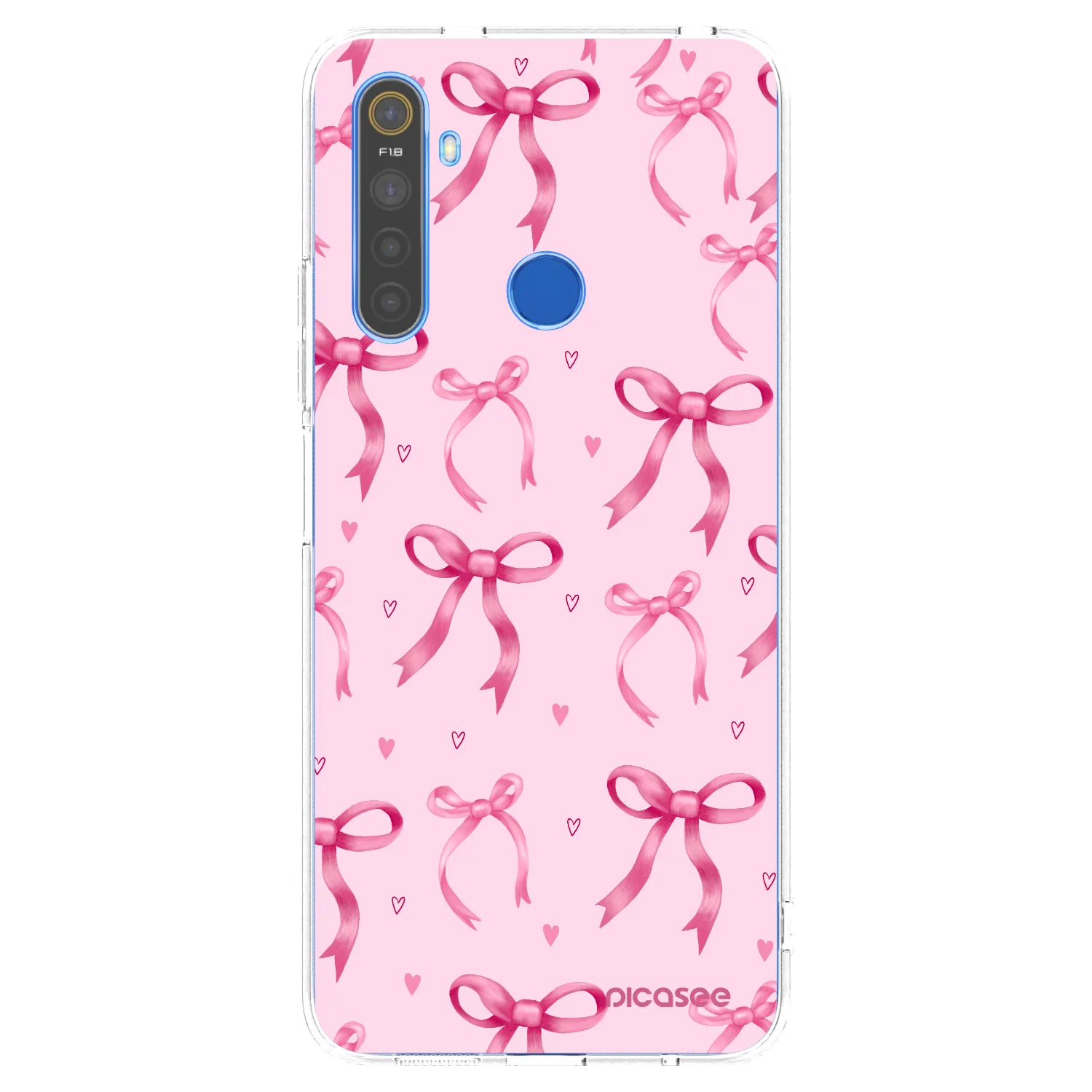 Picasee silikónový prehľadný obal pre Realme 5 - Bow Aesthetic