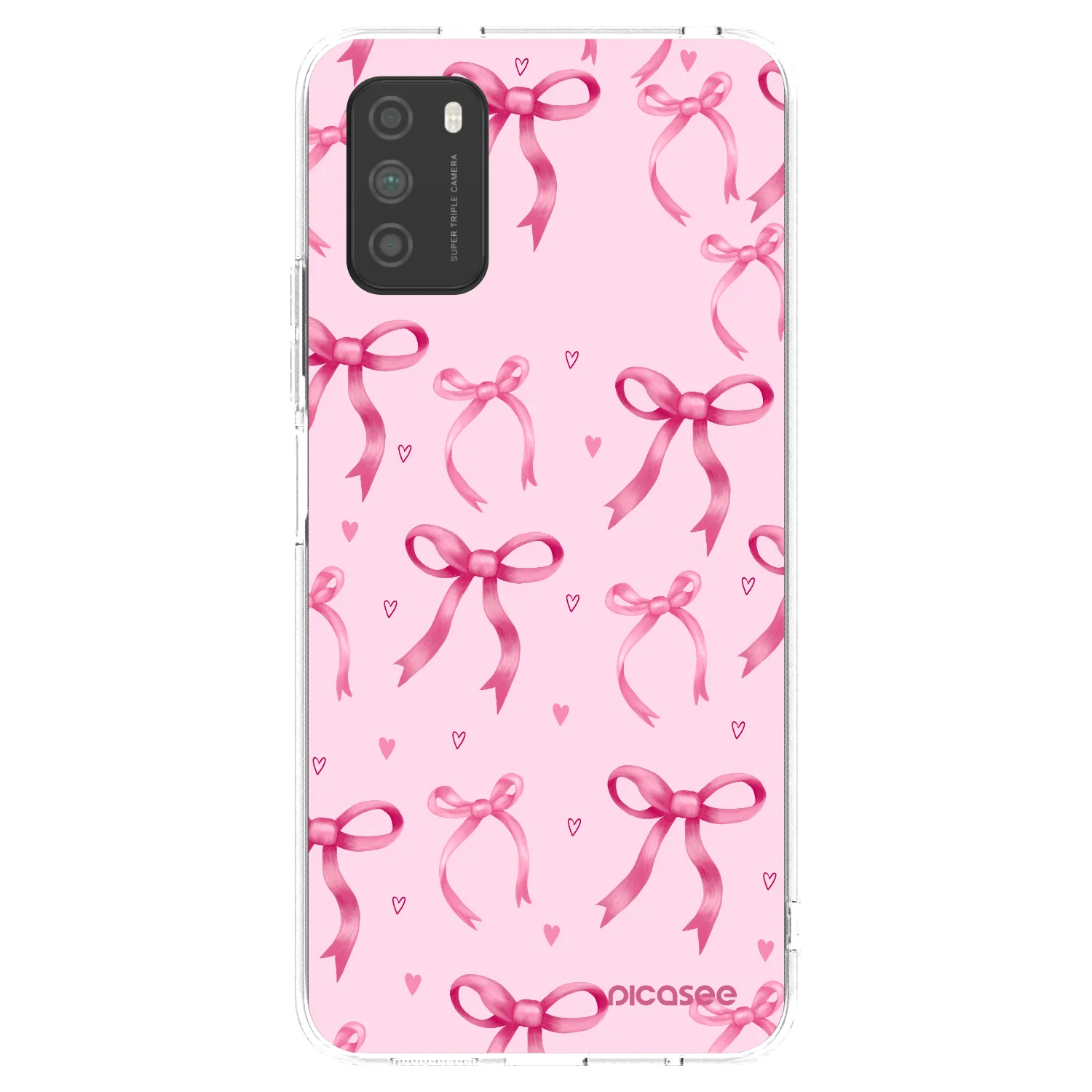 Picasee silikónový prehľadný obal pre Xiaomi Poco M3 - Bow Aesthetic