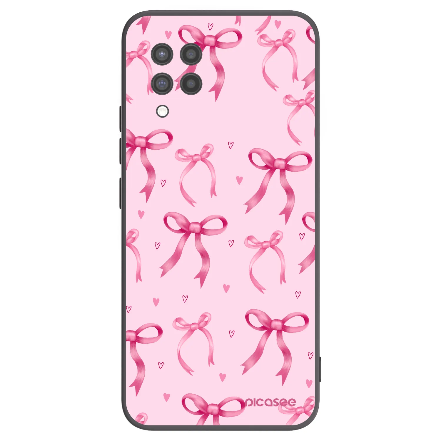 Picasee silikónový čierny obal pre Samsung Galaxy A42 A426B - Bow Aesthetic