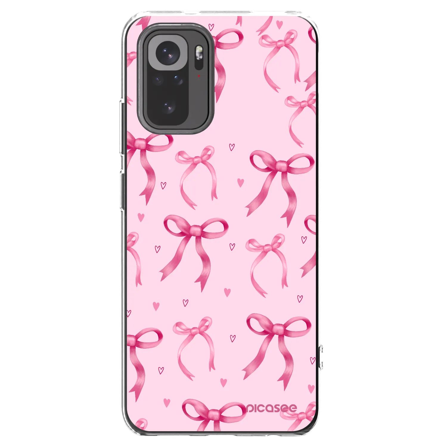 Picasee silikónový prehľadný obal pre Xiaomi Redmi Note 10S - Bow Aesthetic