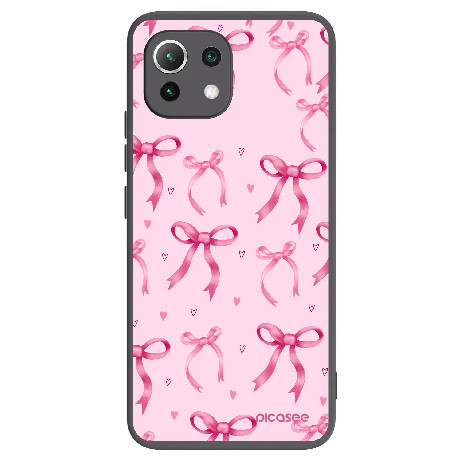 Picasee silikónový čierny obal pre Xiaomi Mi 11 Lite - Bow Aesthetic