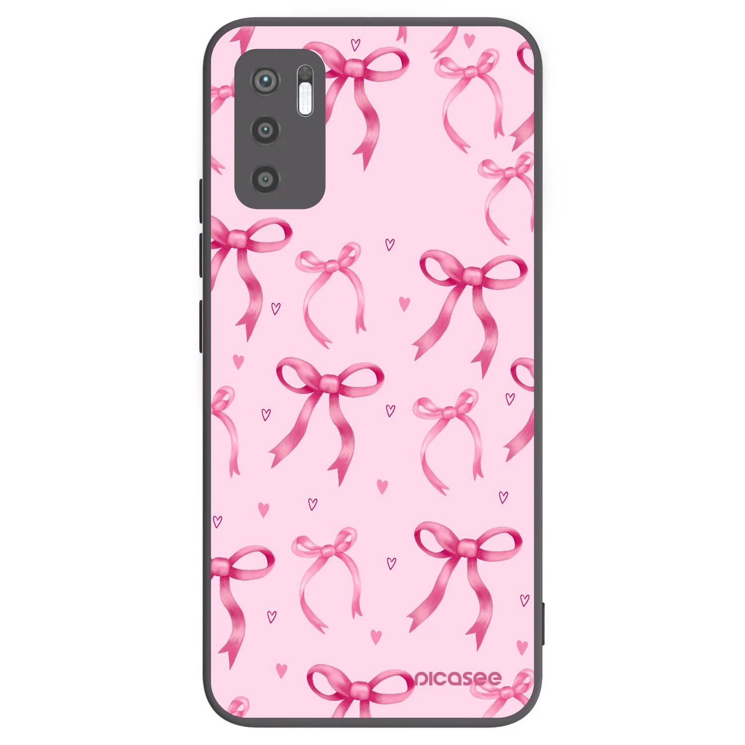 Picasee silikónový čierny obal pre Xiaomi Redmi Note 10 5G - Bow Aesthetic