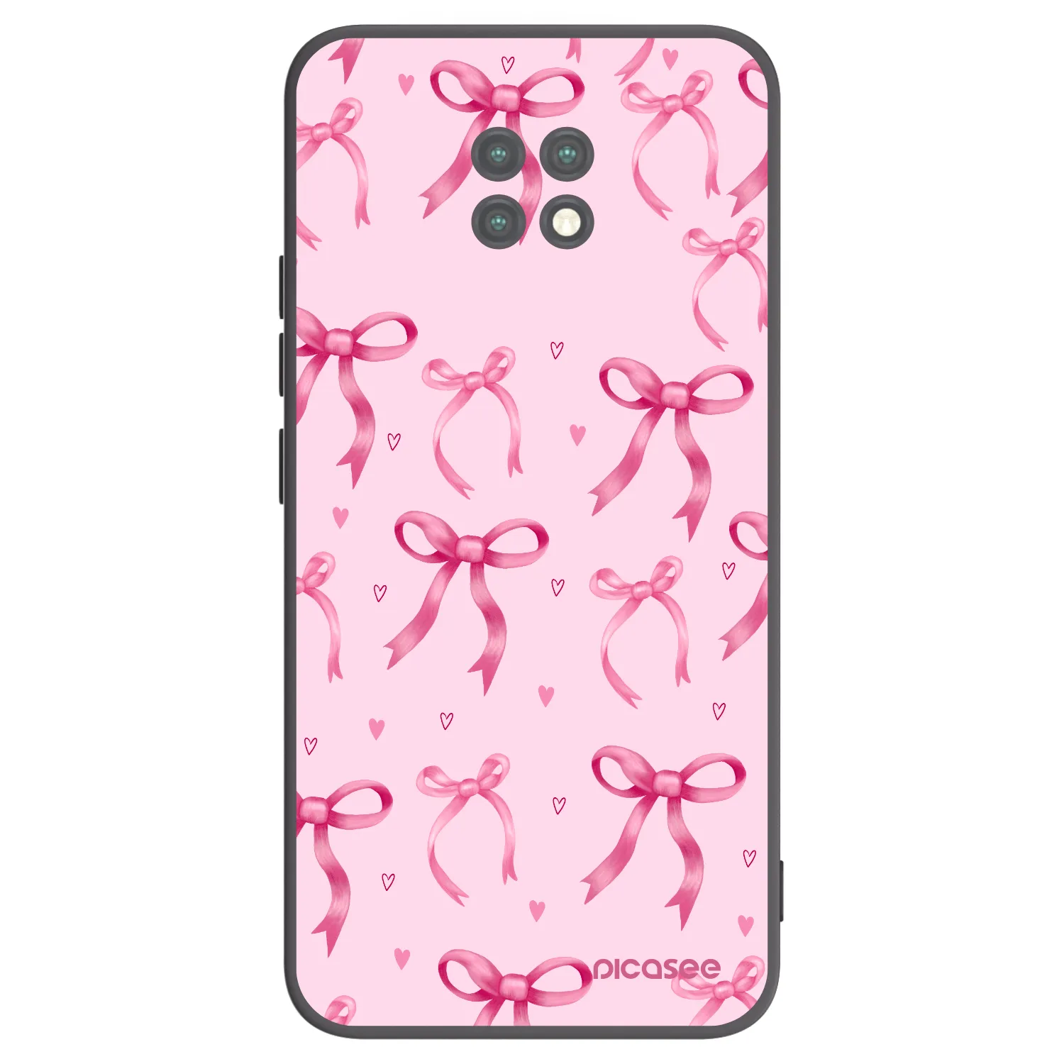 Picasee silikónový čierny obal pre Xiaomi Redmi Note 9T - Bow Aesthetic