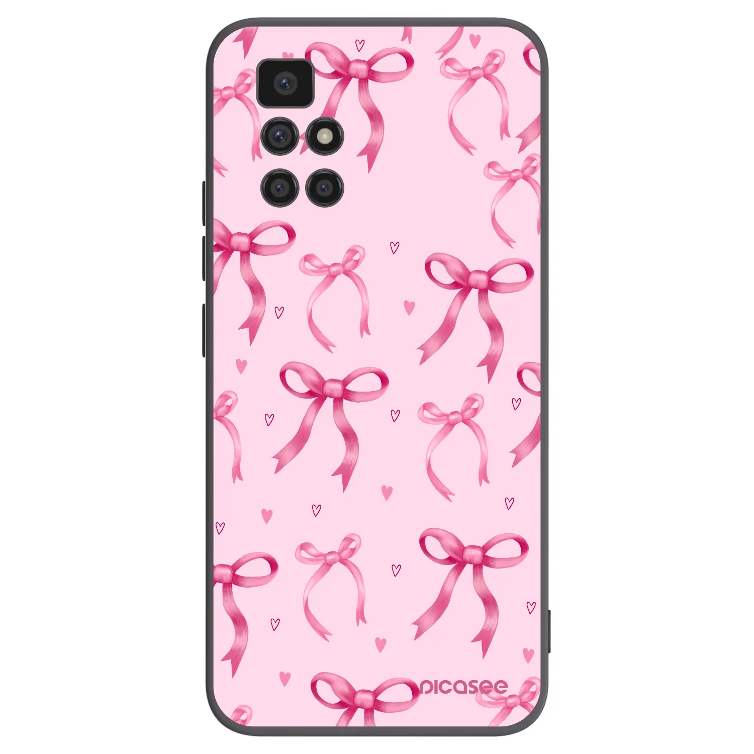 Picasee silikónový čierny obal pre Xiaomi Redmi 10 - Bow Aesthetic