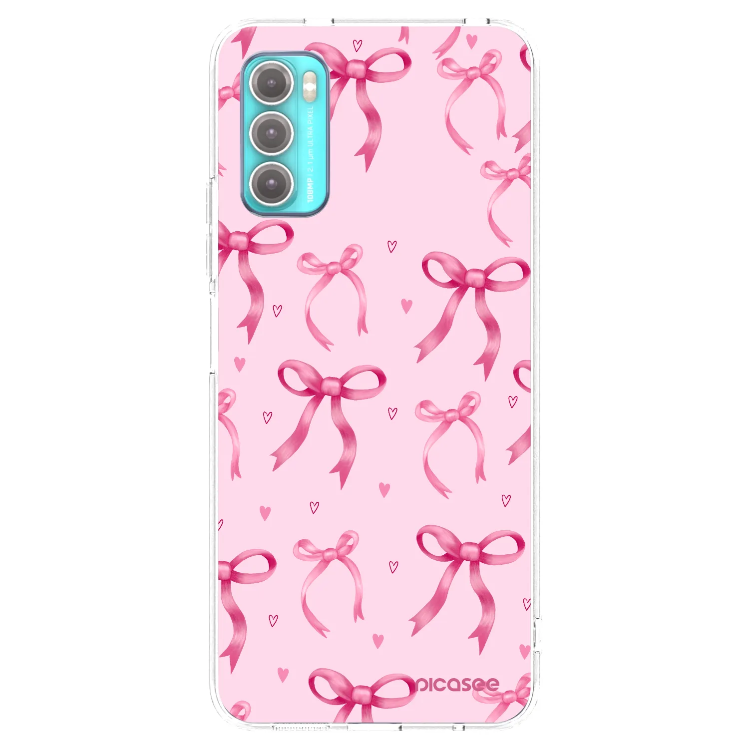 Picasee silikónový prehľadný obal pre Motorola Moto G60 - Bow Aesthetic