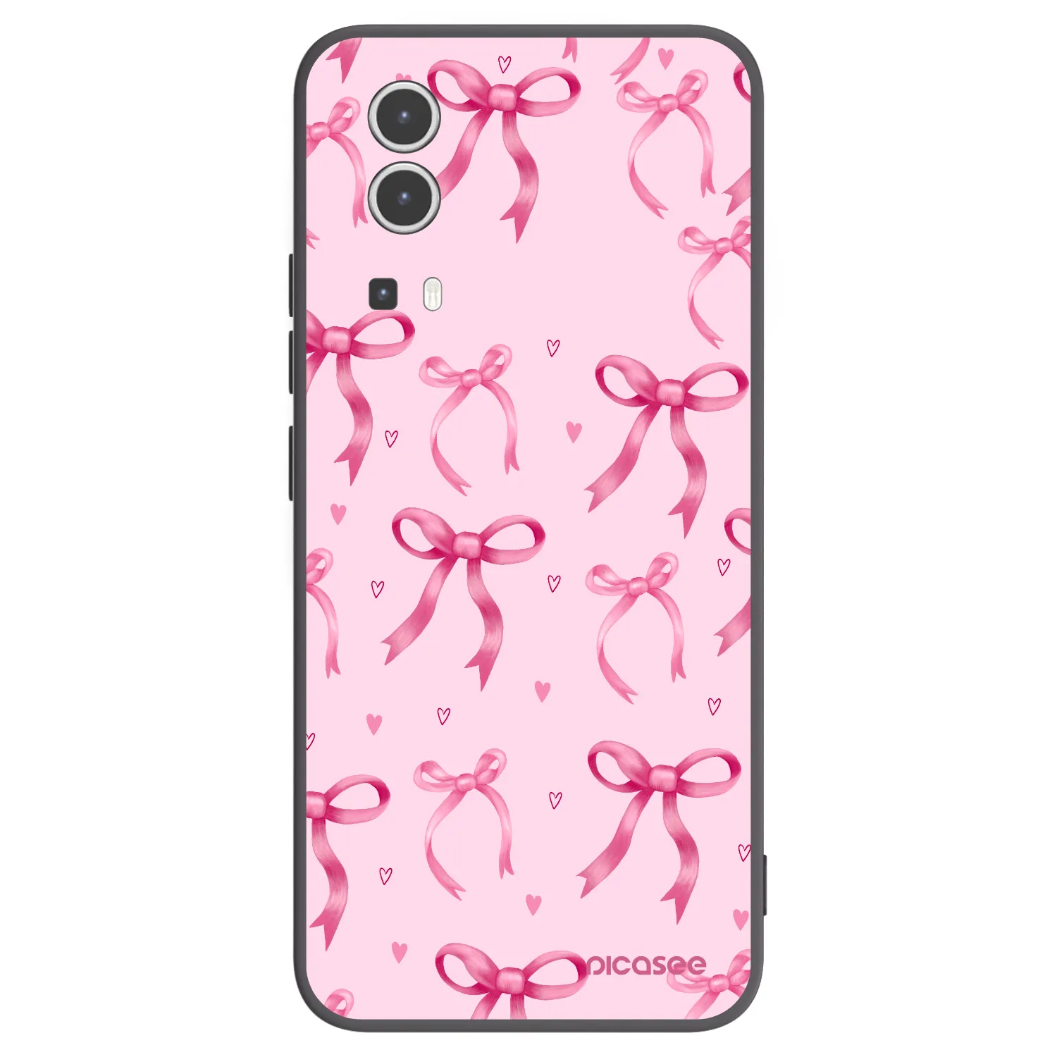 Picasee silikónový čierny obal pre Vivo Y72 5G - Bow Aesthetic