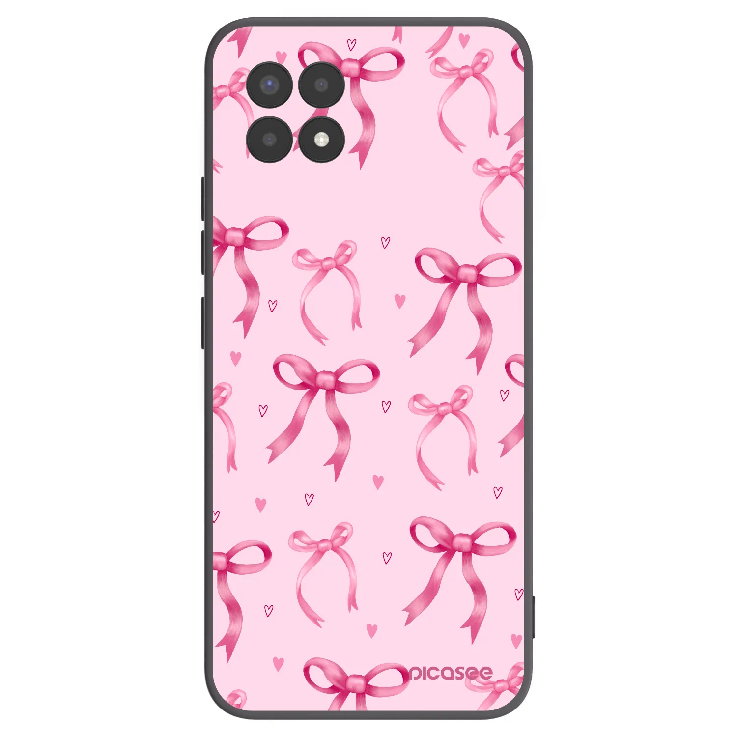 Picasee silikónový čierny obal pre Realme 8i - Bow Aesthetic