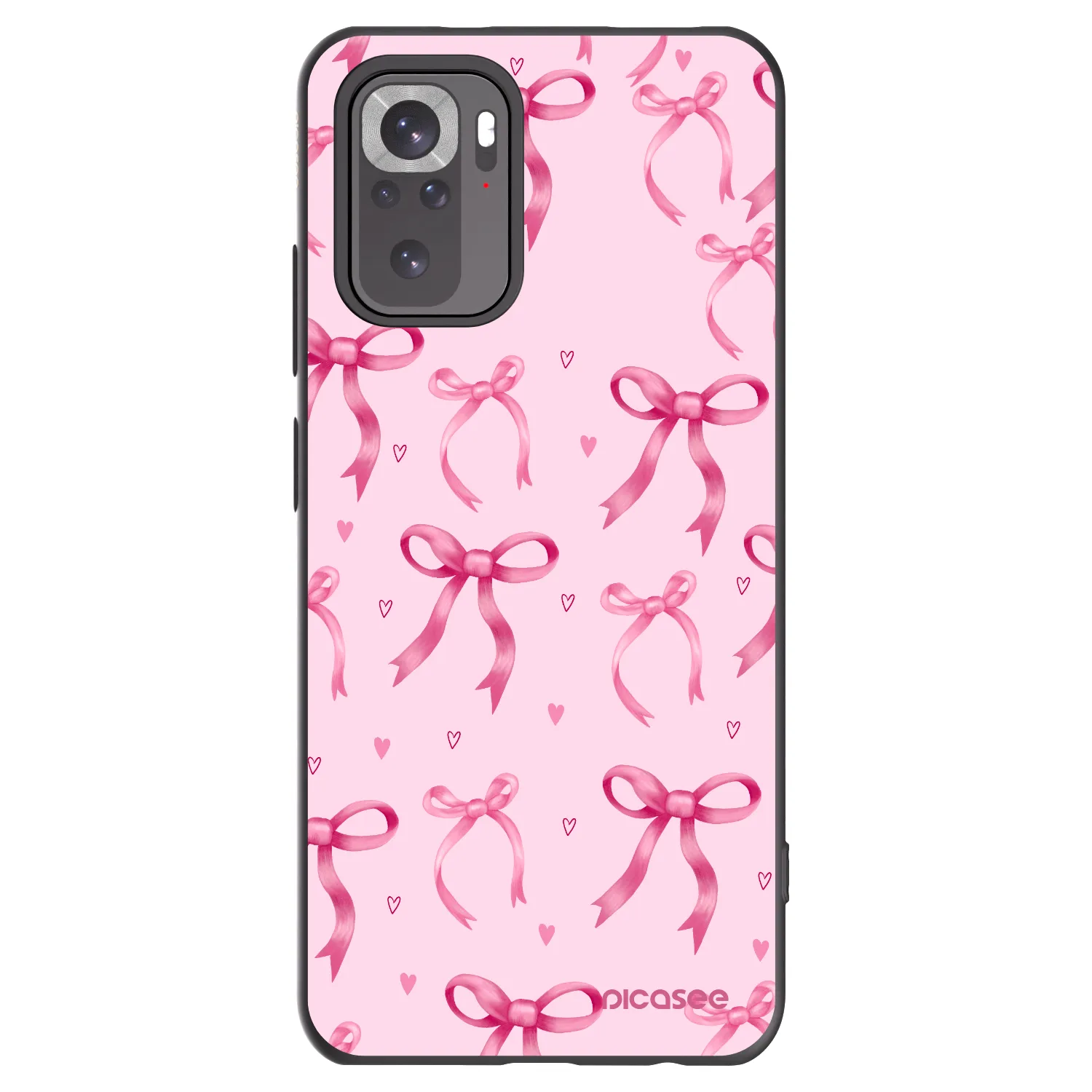Picasee silikónový čierny obal pre Xiaomi Redmi Note 11S 4G - Bow Aesthetic