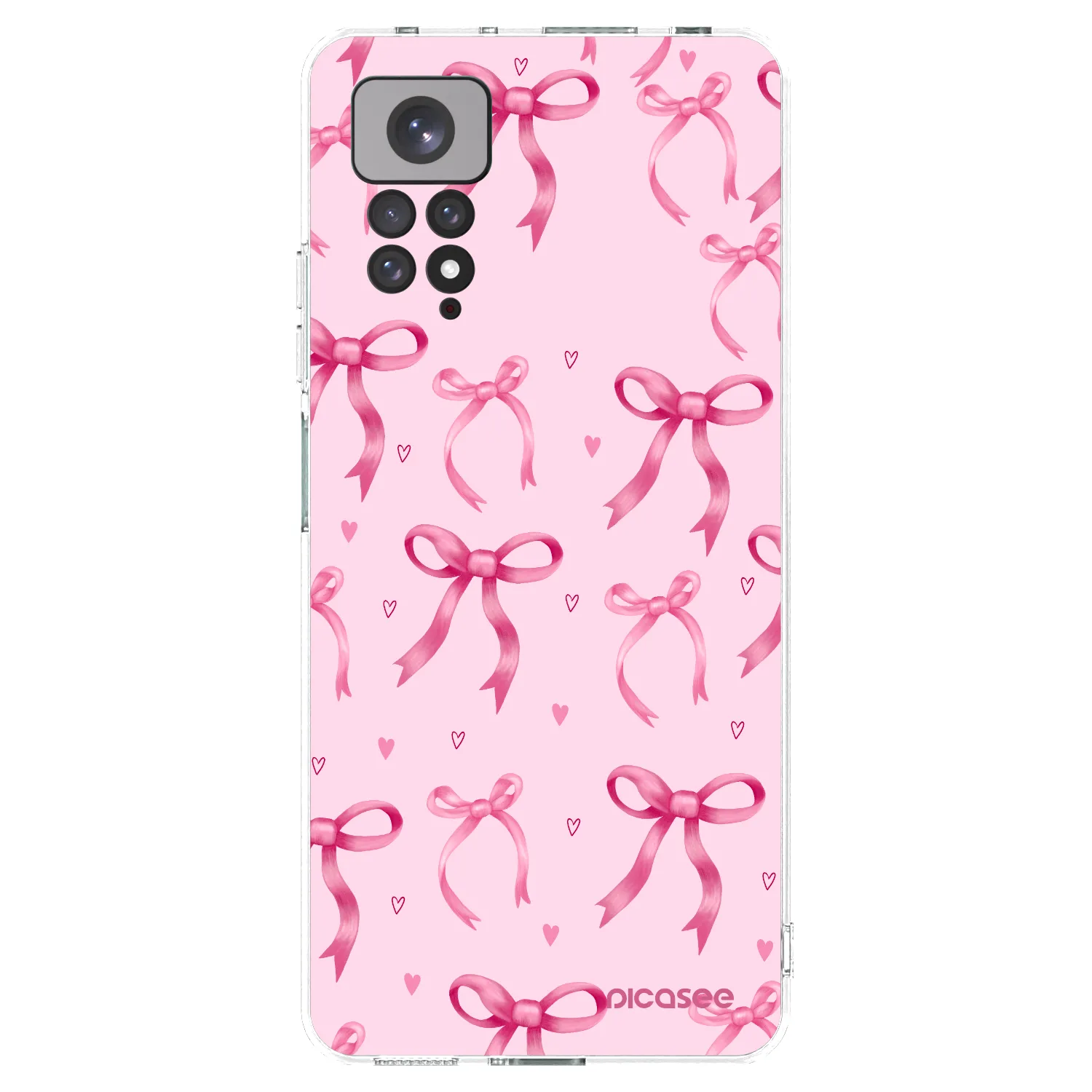 Picasee silikónový prehľadný obal pre Xiaomi Redmi Note 11S 4G - Bow Aesthetic