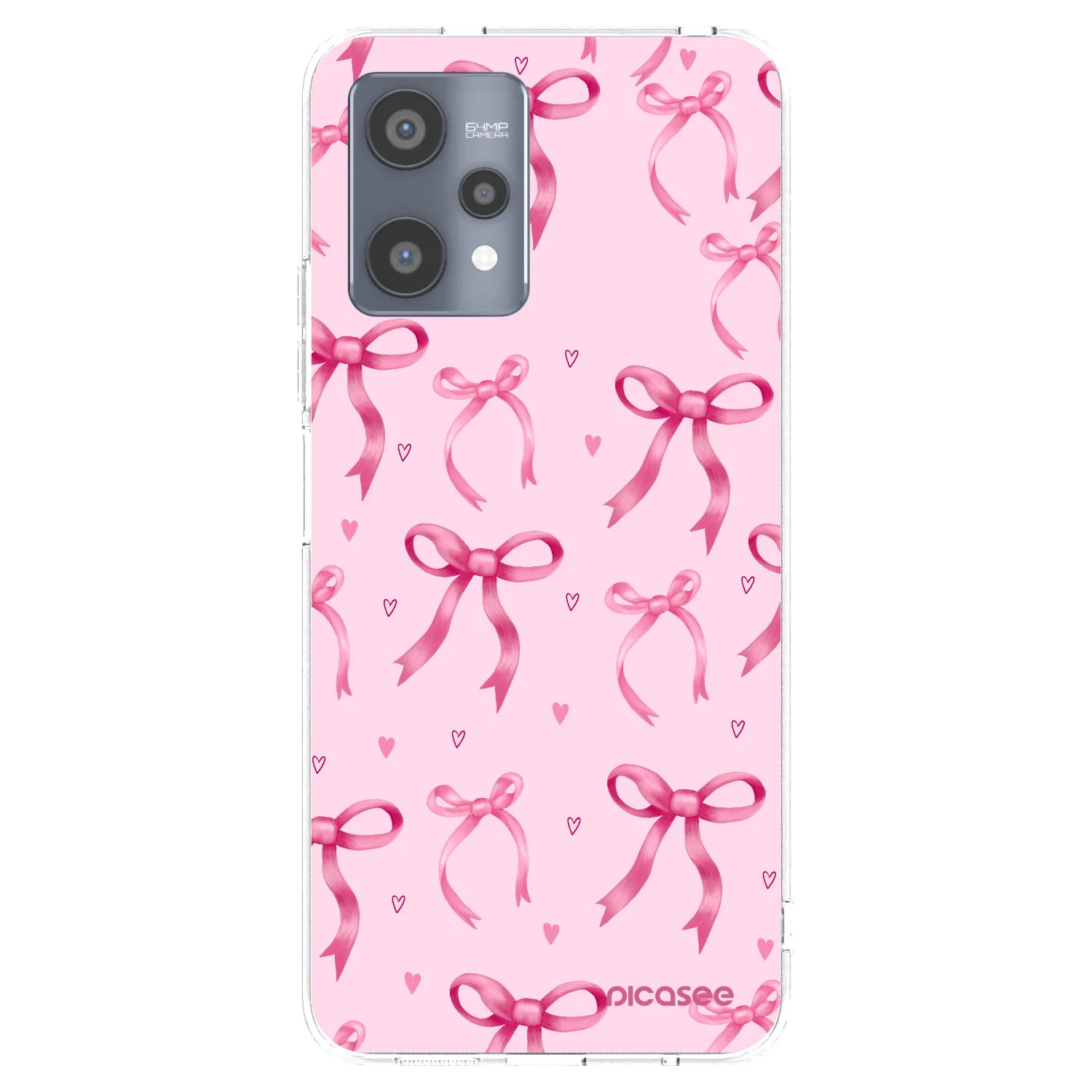 Picasee silikónový prehľadný obal pre Realme 9 Pro 5G - Bow Aesthetic