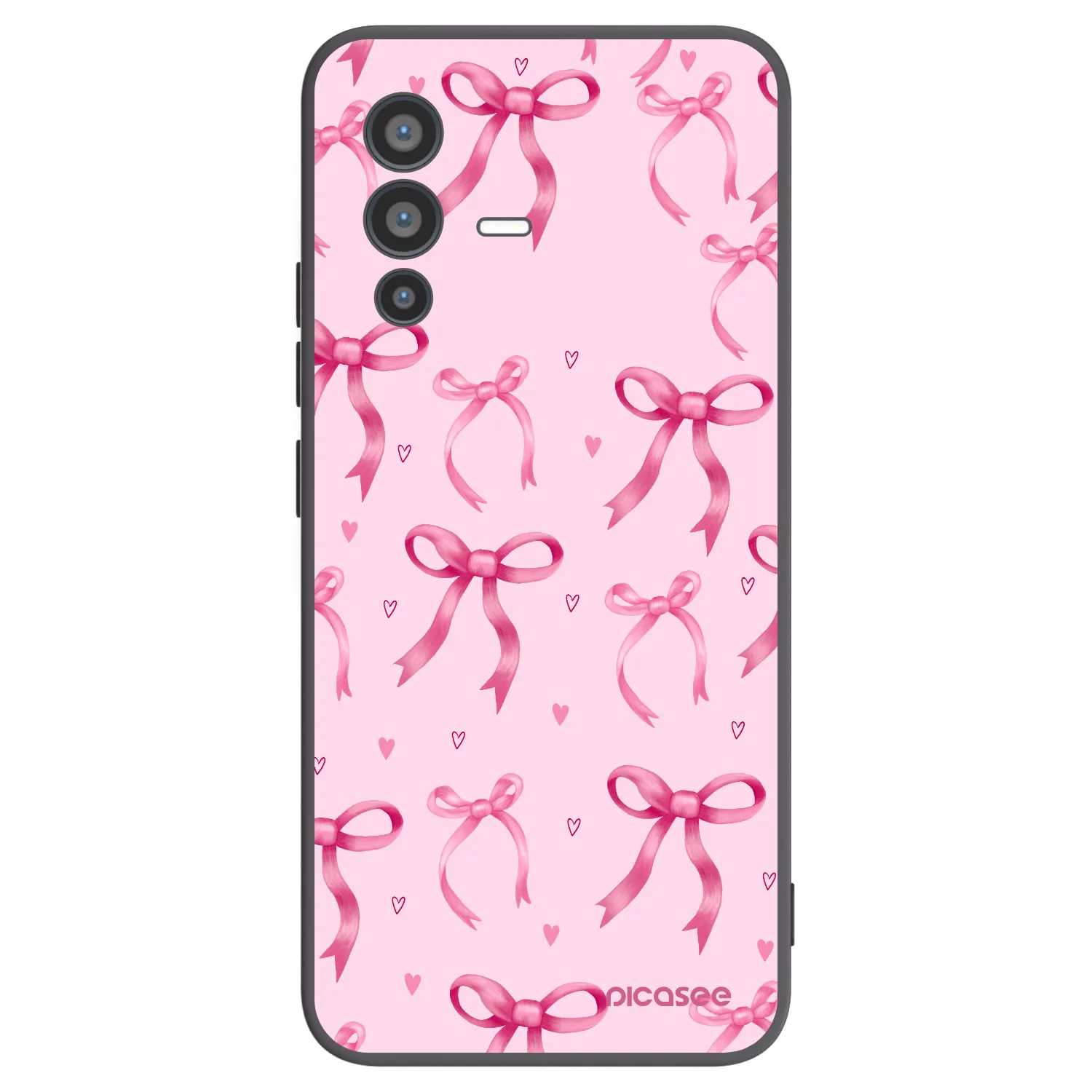 Picasee silikónový čierny obal pre Vivo V23 5G - Bow Aesthetic