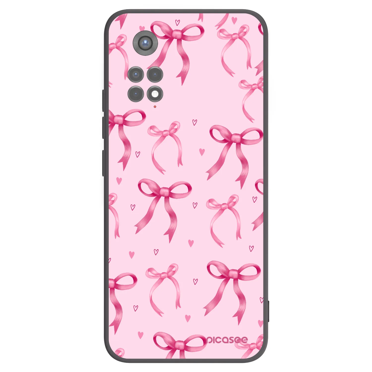 Picasee silikónový čierny obal pre Xiaomi Redmi Note 11S 5G - Bow Aesthetic