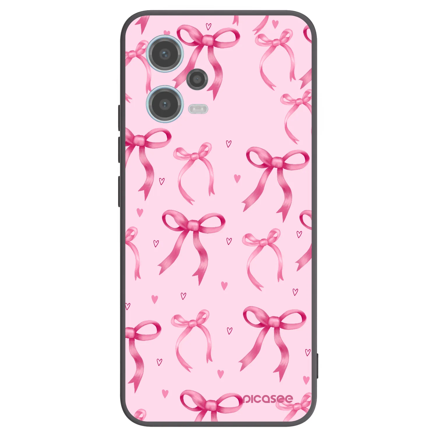 Picasee silikónový čierny obal pre Xiaomi Redmi Note 12 5G - Bow Aesthetic