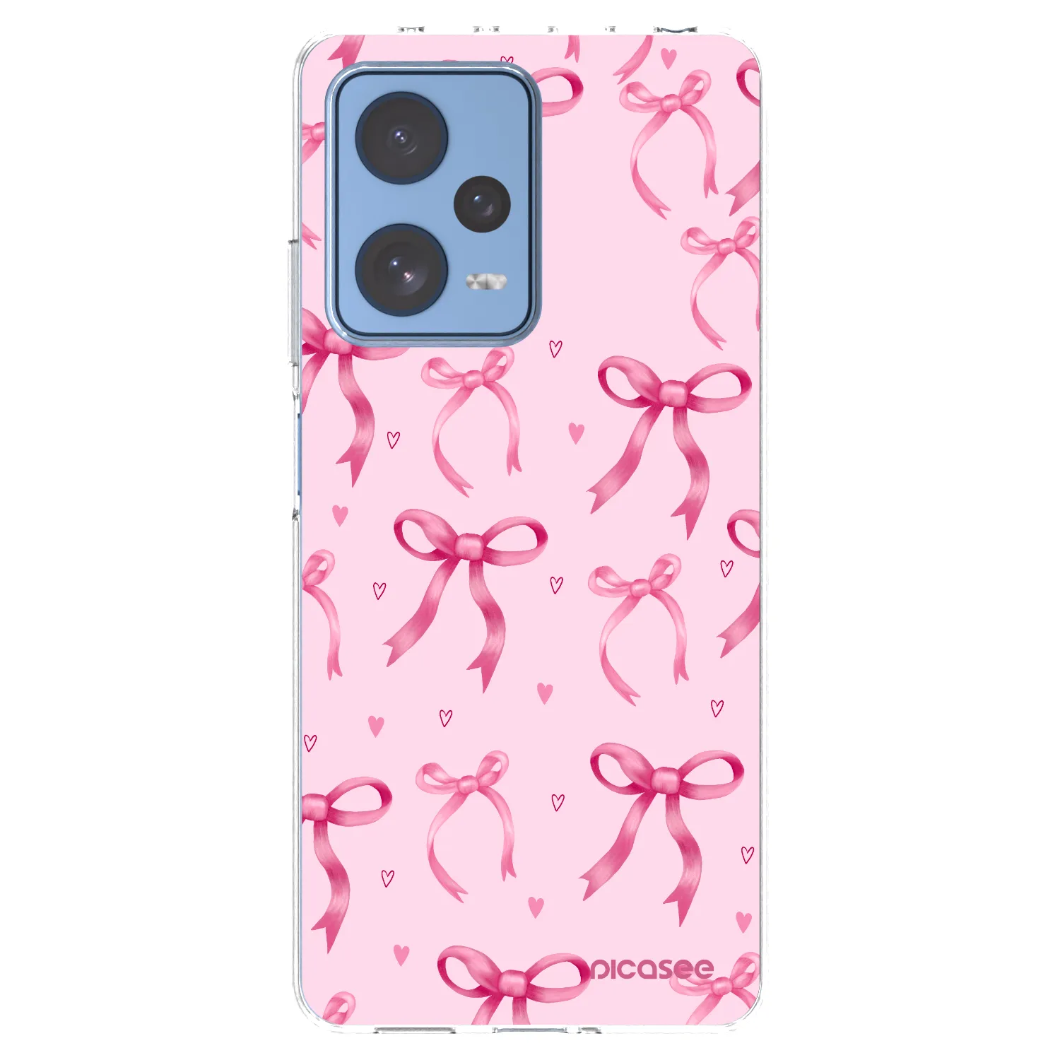 Picasee silikónový prehľadný obal pre Xiaomi Redmi Note 12 Pro 5G - Bow Aesthetic