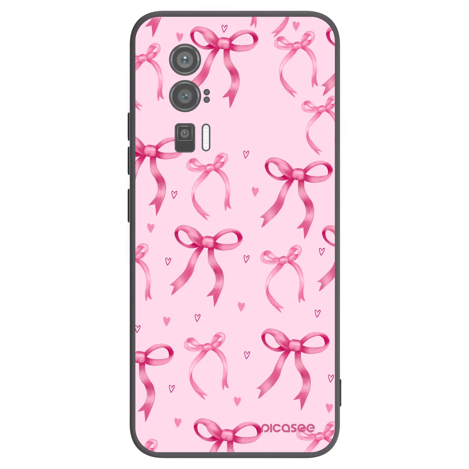 Picasee silikónový čierny obal pre Xiaomi Poco F5 Pro 5G - Bow Aesthetic