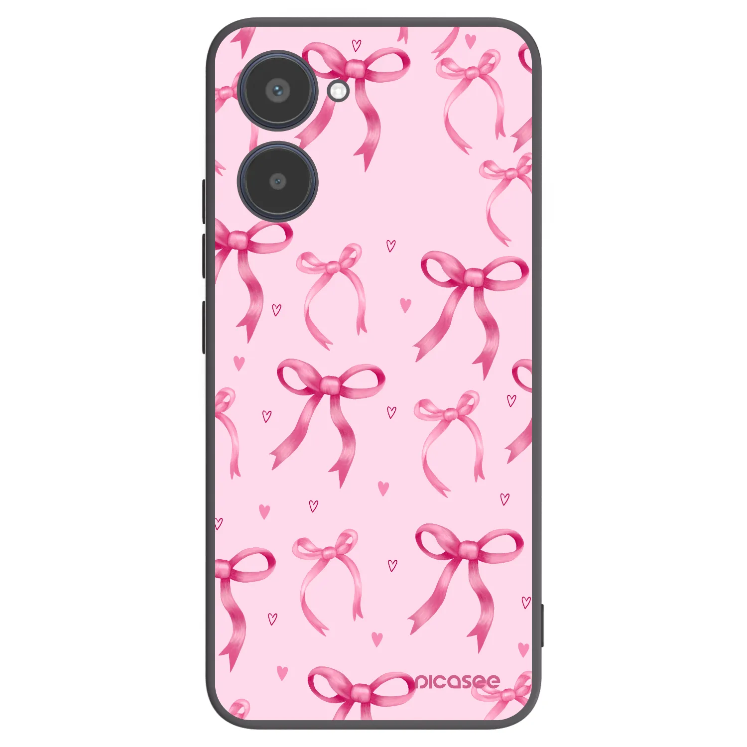 Picasee silikónový čierny obal pre Realme 10 4G - Bow Aesthetic