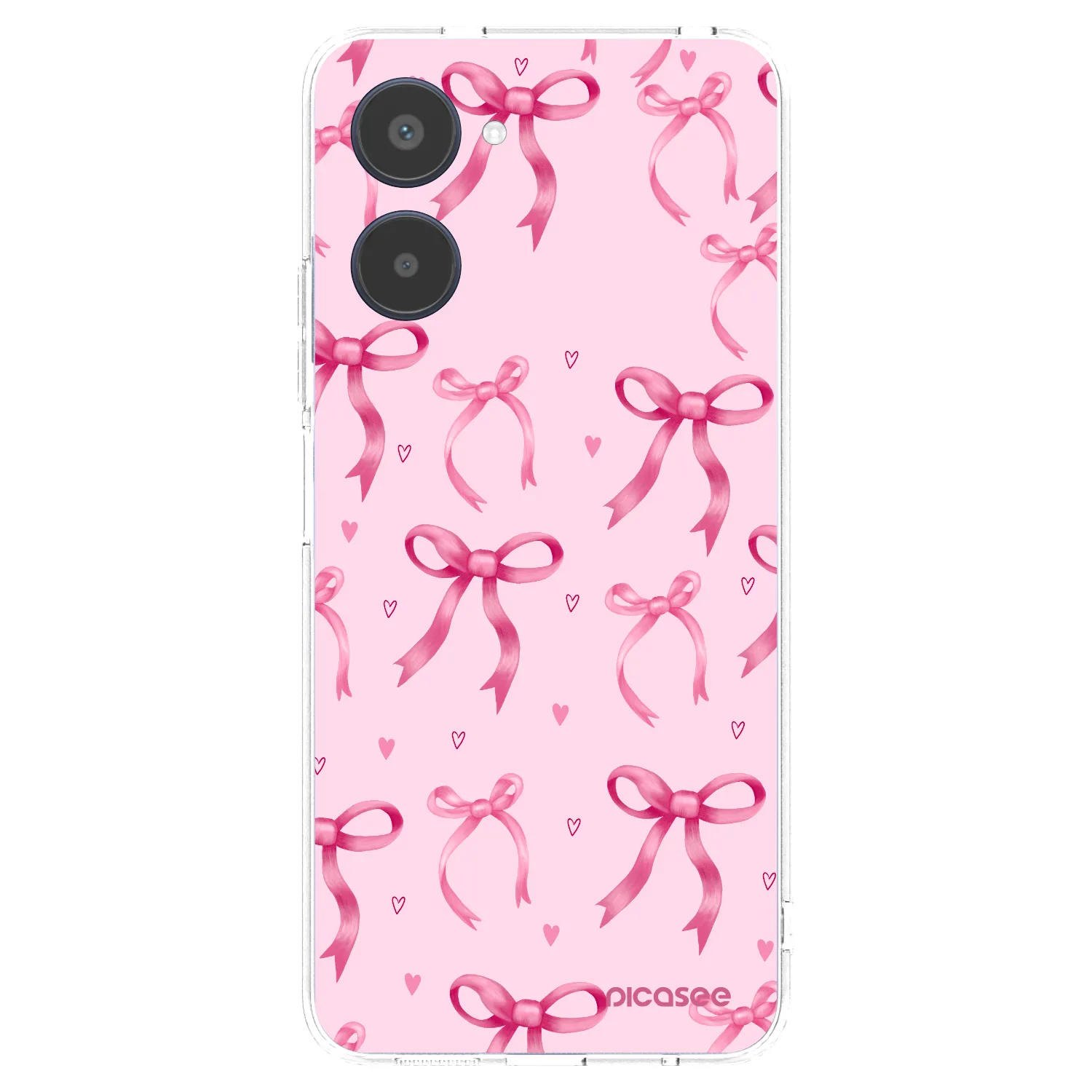 Picasee silikónový prehľadný obal pre Realme 10 4G - Bow Aesthetic