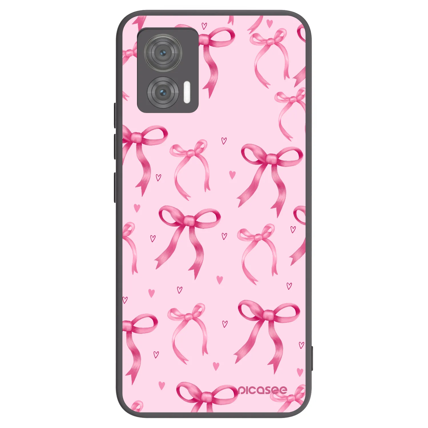 Picasee silikónový čierny obal pre Motorola Edge 30 Neo - Bow Aesthetic