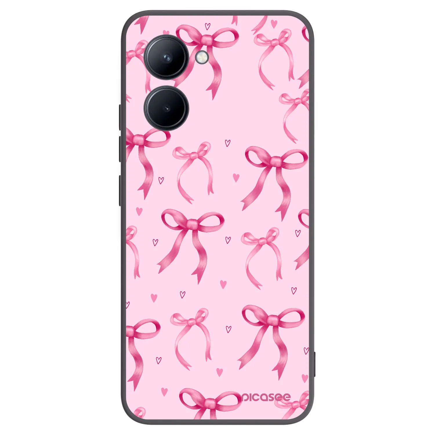 Picasee silikónový čierny obal pre Realme C33 (2023) - Bow Aesthetic