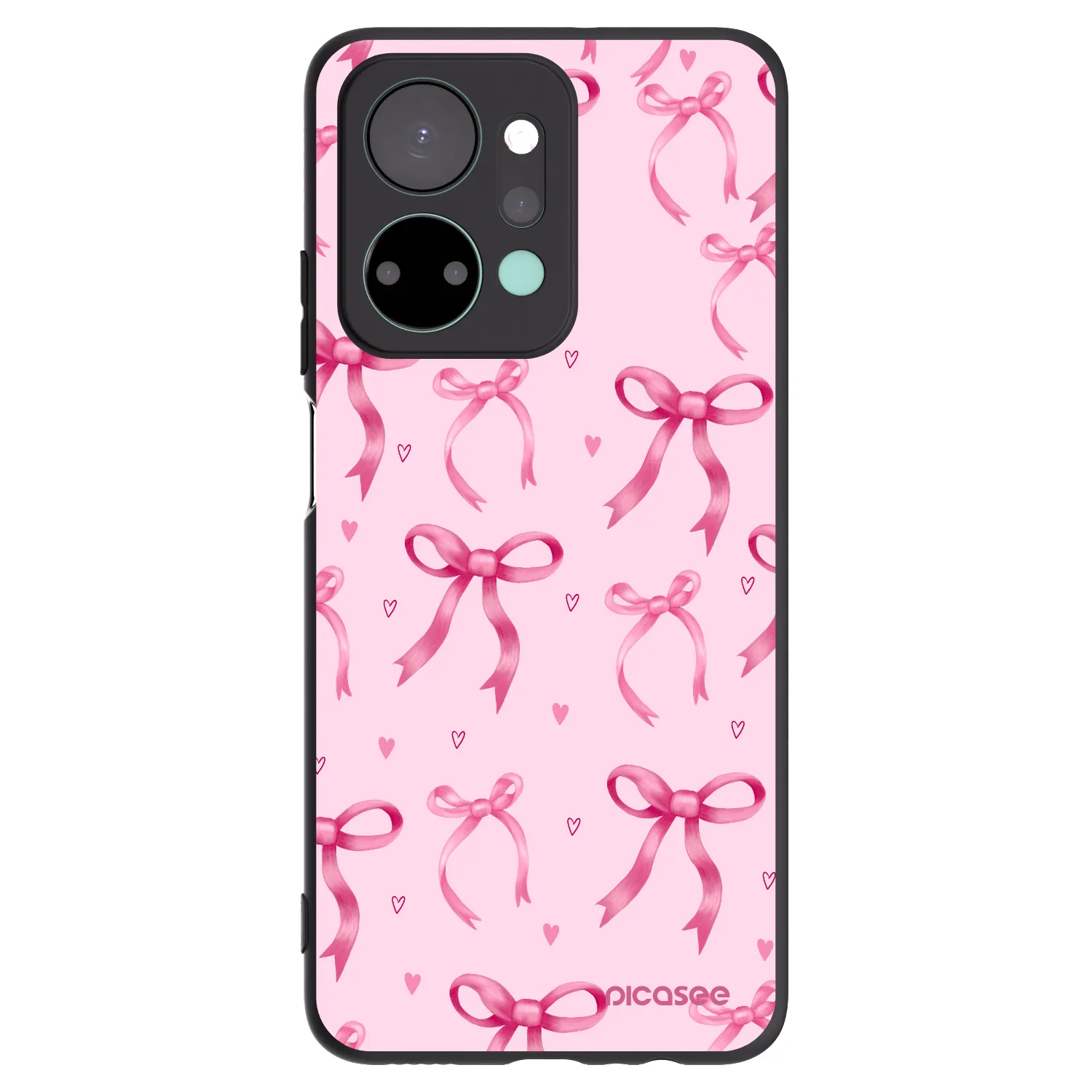 Picasee silikónový čierny obal pre Honor X7a - Bow Aesthetic