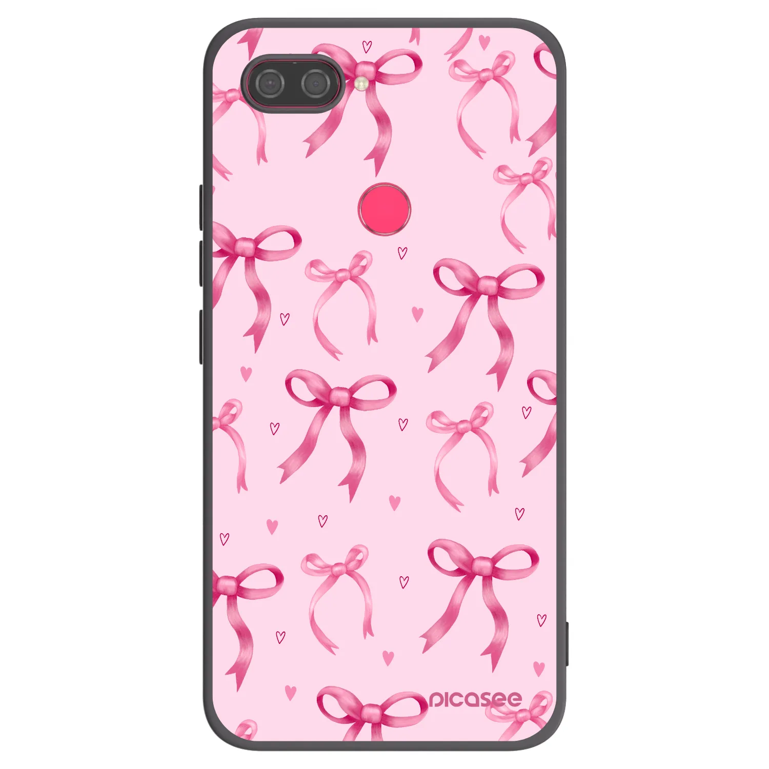 Picasee silikónový čierny obal pre Xiaomi Mi 8 Lite - Bow Aesthetic