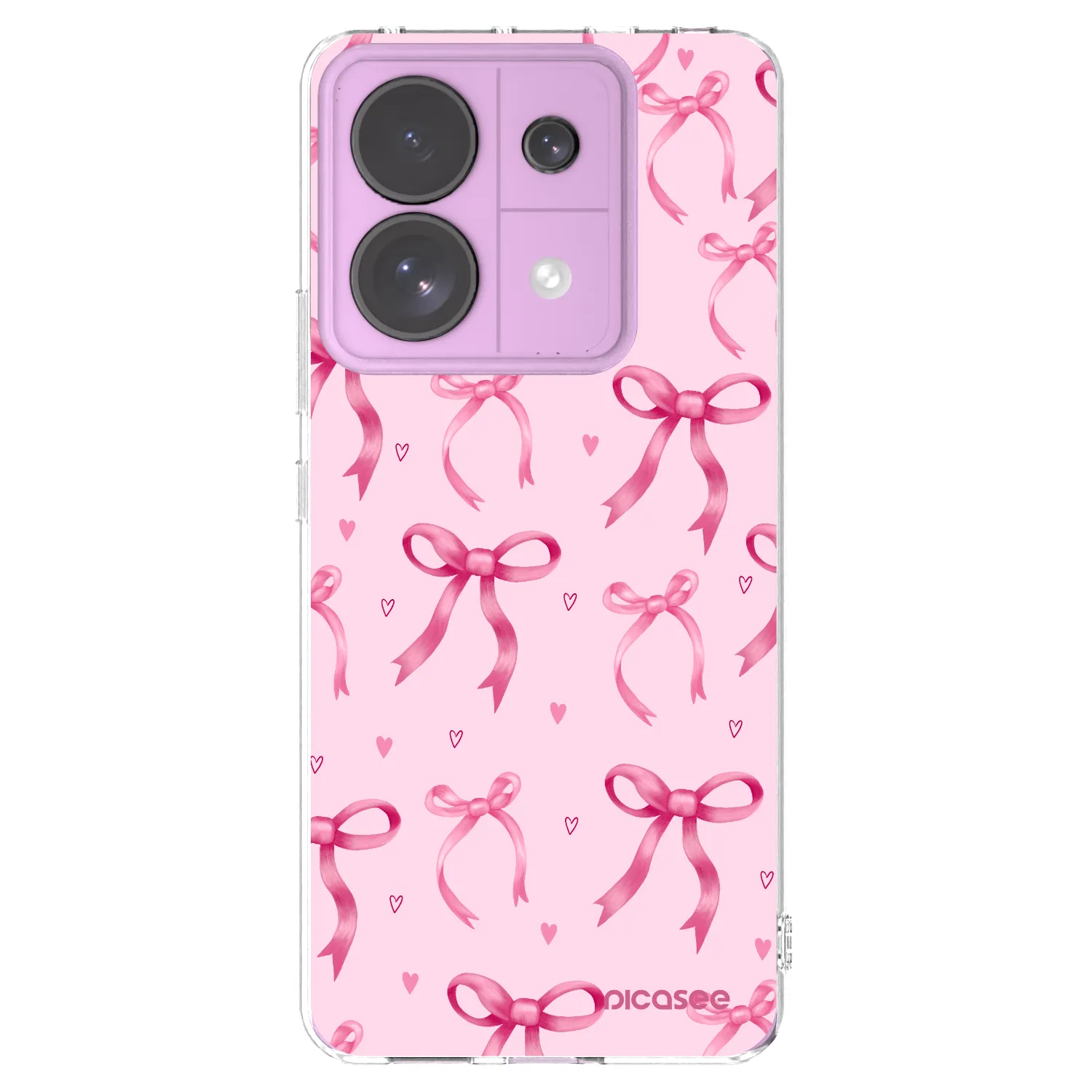 Picasee silikónový prehľadný obal pre Xiaomi Redmi Note 13 Pro 5G - Bow Aesthetic