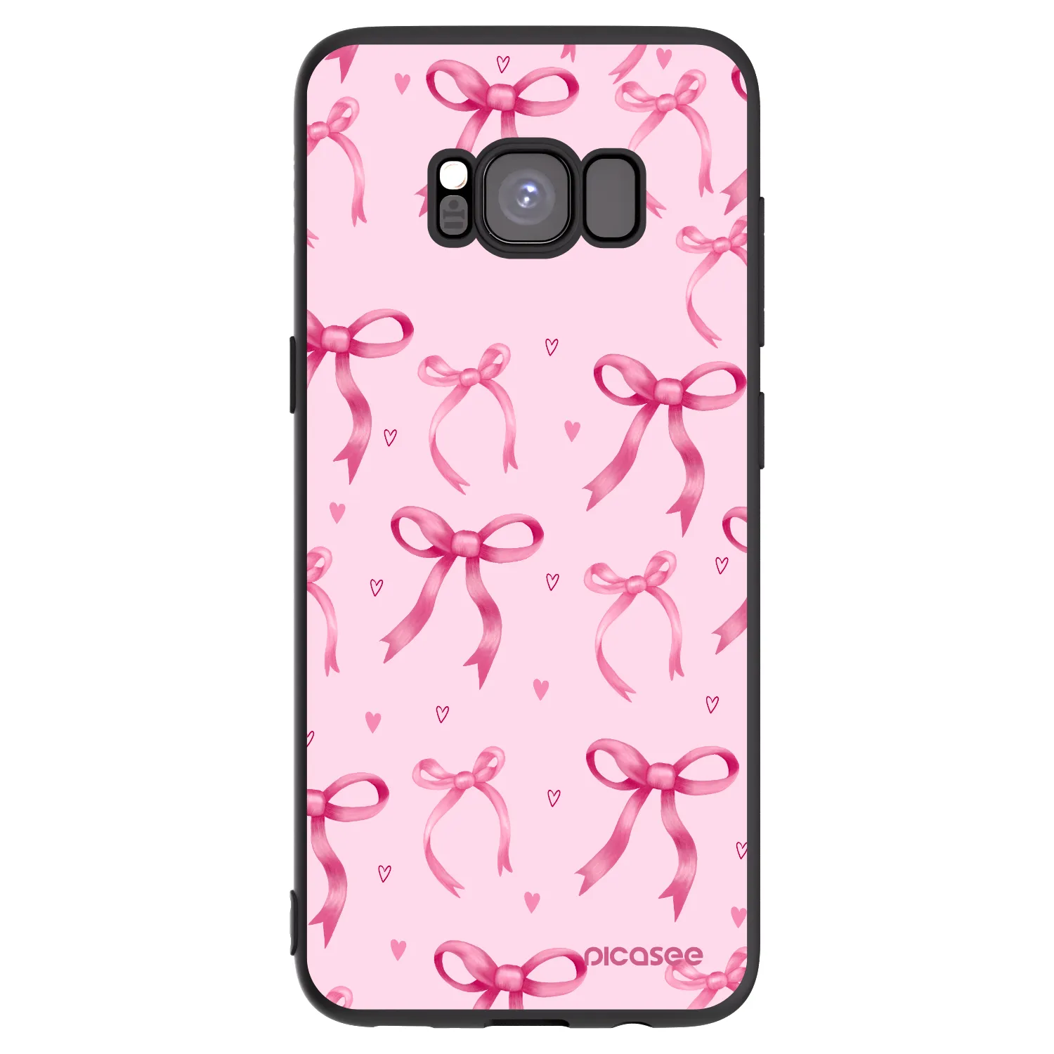 Picasee silikónový čierny obal pre Samsung Galaxy S8 G950F - Bow Aesthetic
