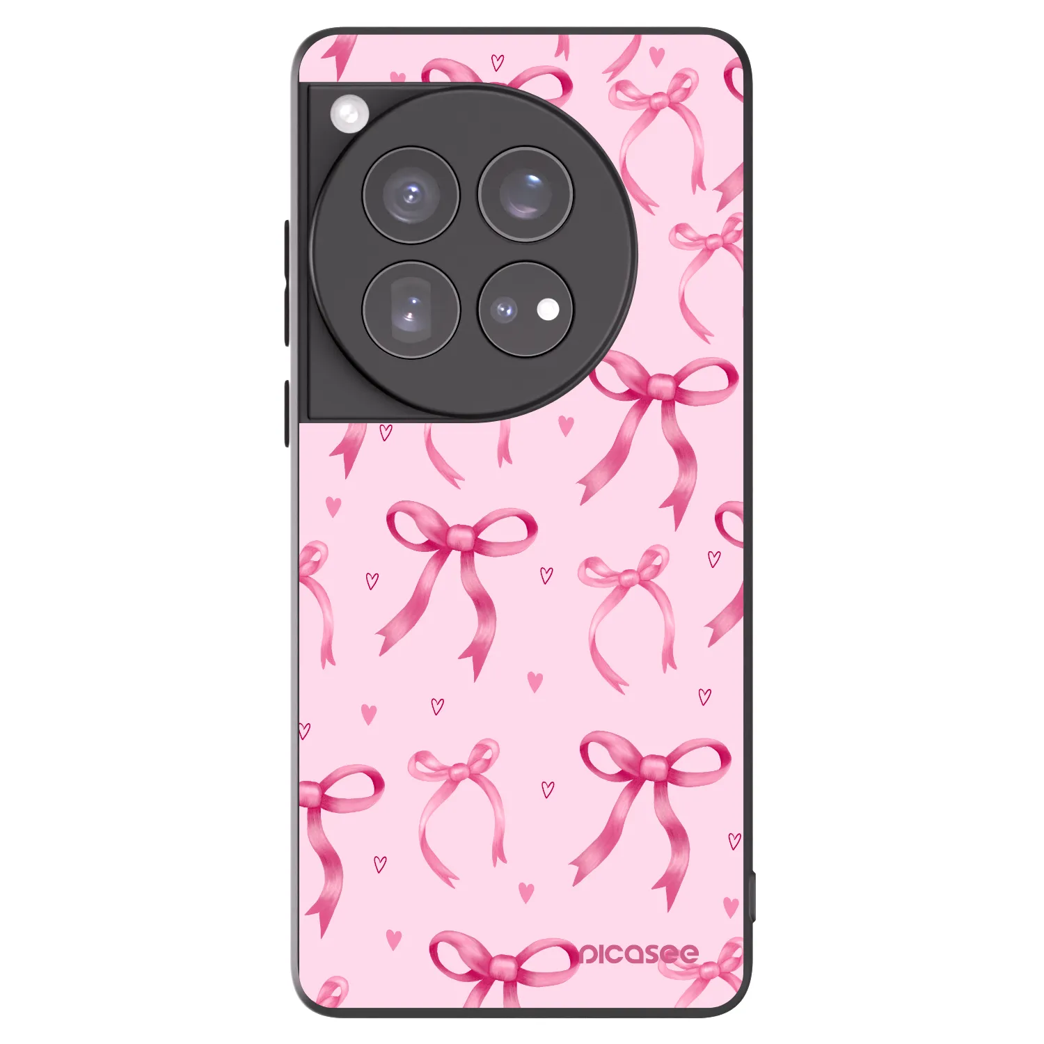 Picasee silikónový čierny obal pre OnePlus 12 5G - Bow Aesthetic