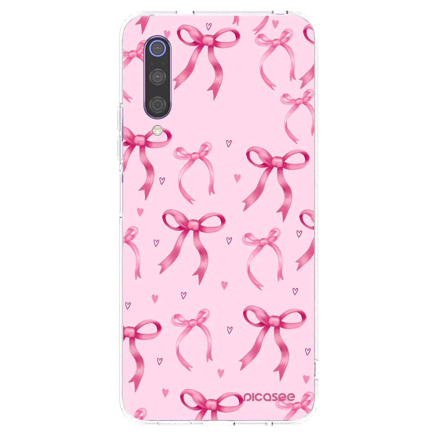Picasee silikónový prehľadný obal pre Xiaomi Mi 9 - Bow Aesthetic