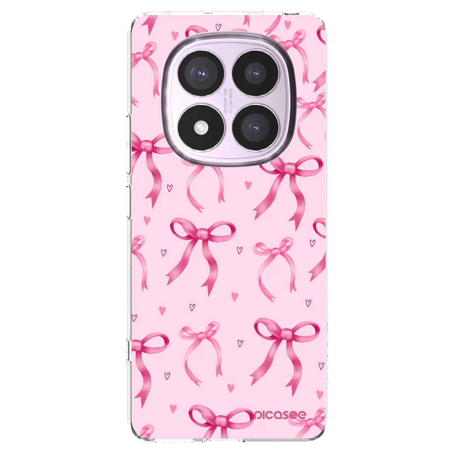 Picasee silikónový prehľadný obal pre Xiaomi Redmi Note 14 Pro 4G - Bow Aesthetic