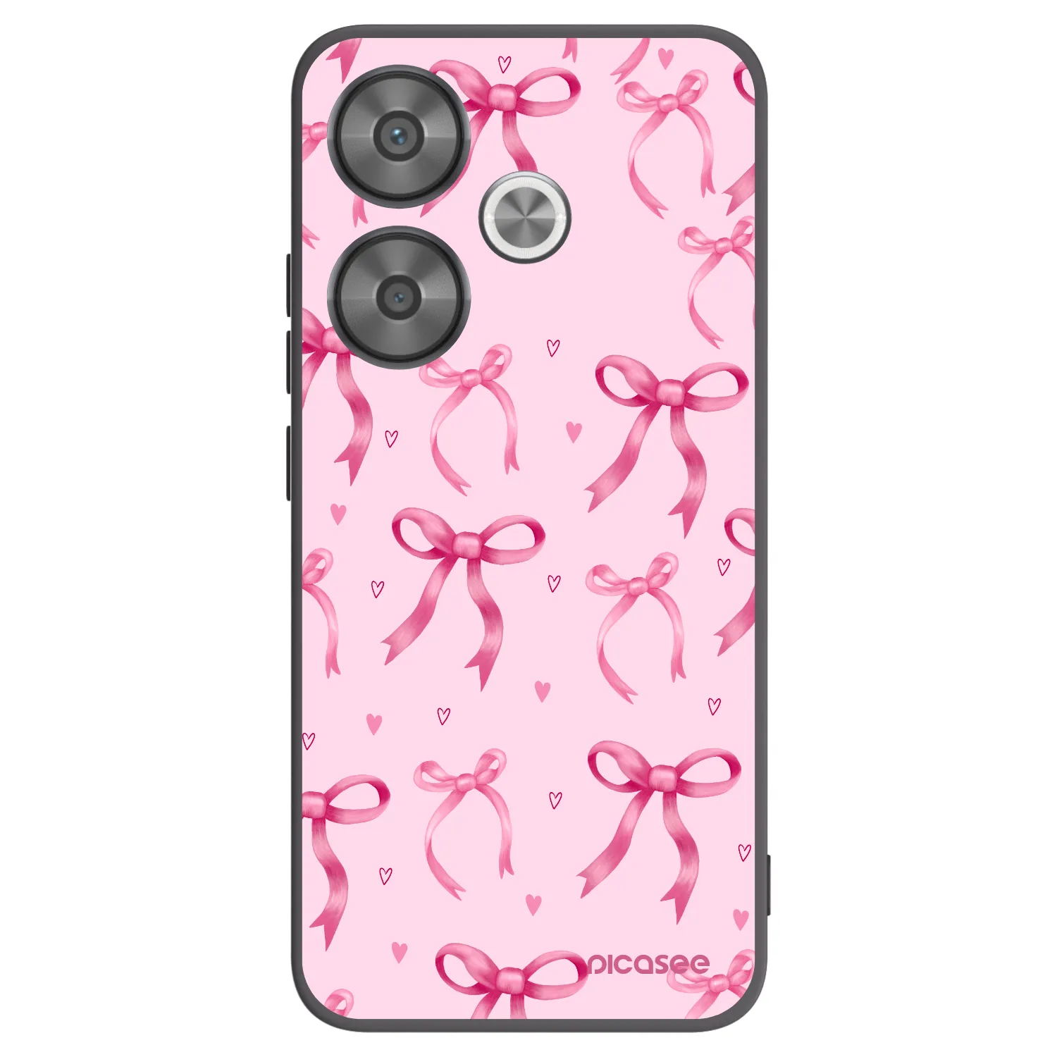 Picasee silikónový čierny obal pre Xiaomi Poco F6 - Bow Aesthetic