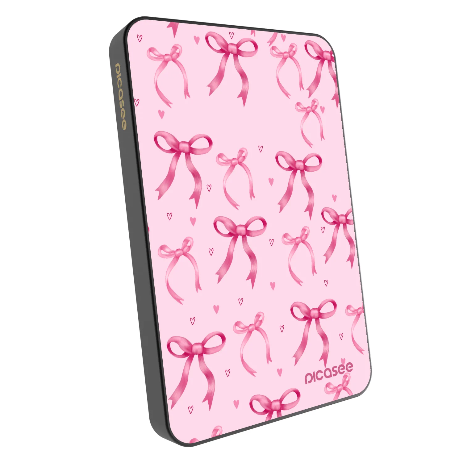 Picasee Powerbanka s MagSafe 5 000 mAh Šedá - Bow Aesthetic