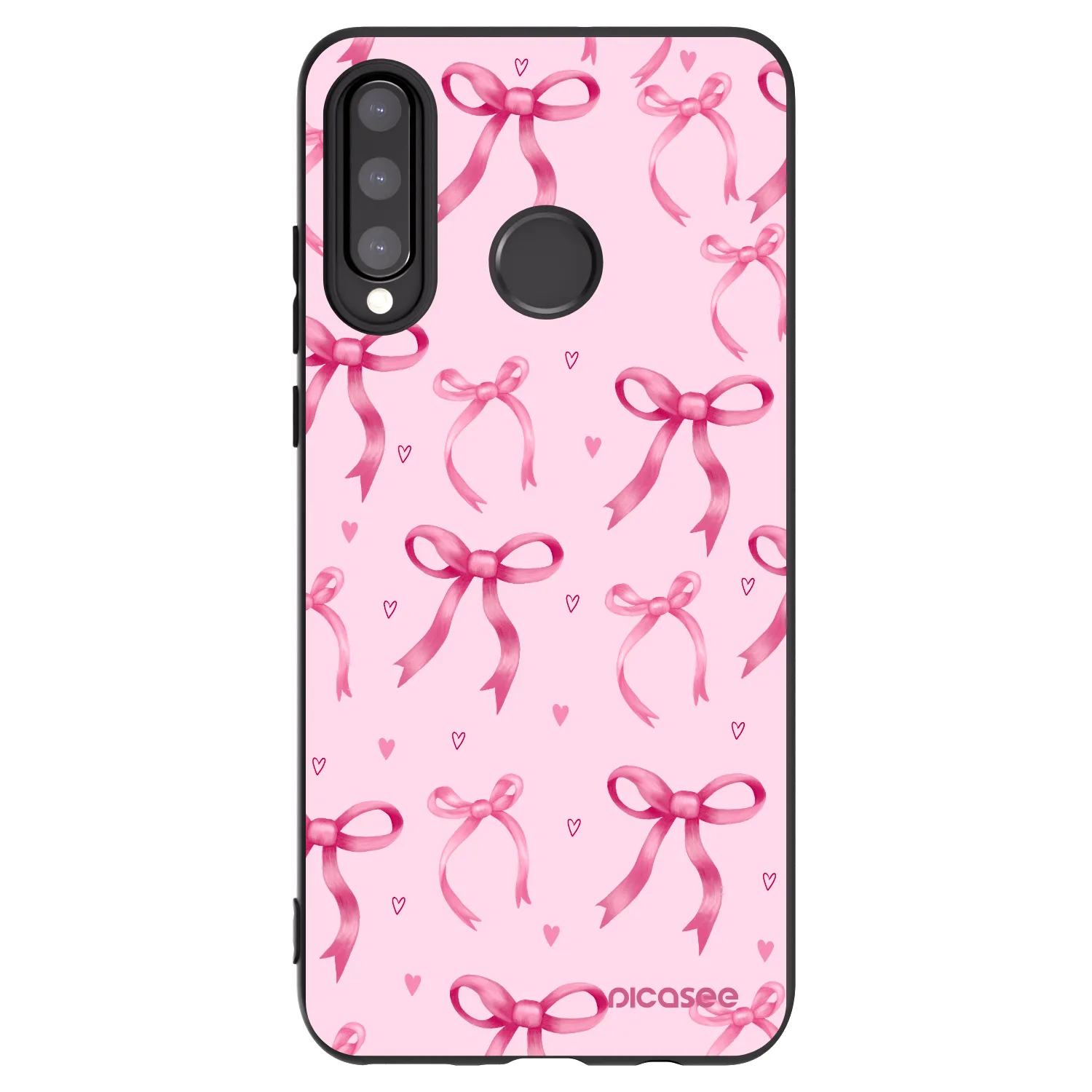 Picasee silikónový čierny obal pre Huawei P30 Lite - Bow Aesthetic