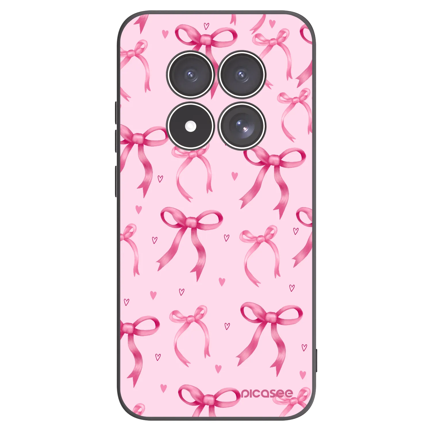 Picasee silikónový čierny obal pre Xiaomi Redmi Note 15 Pro 5G - Bow Aesthetic
