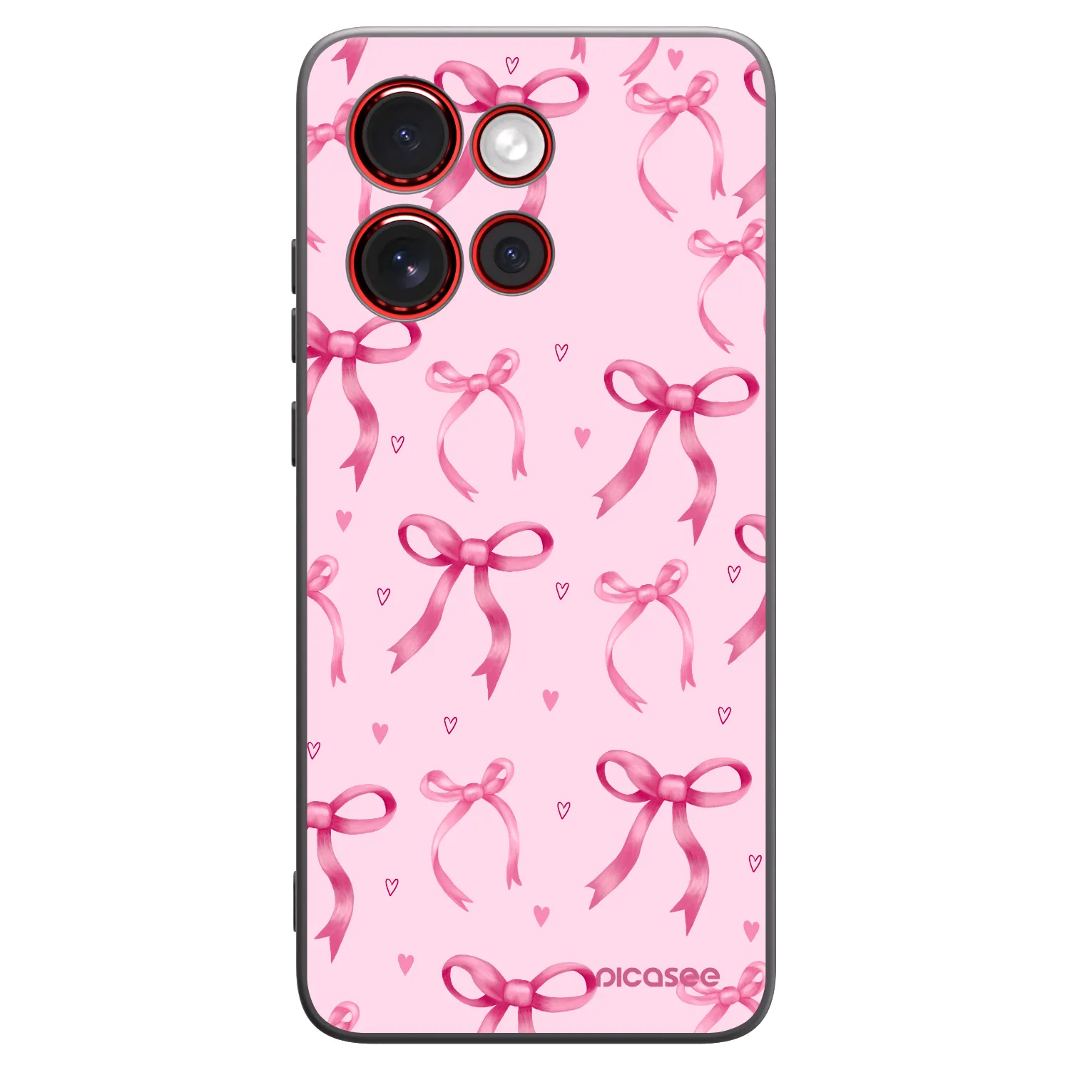 Picasee silikónový čierny obal pre Motorola Edge 60 Neo 5G - Bow Aesthetic