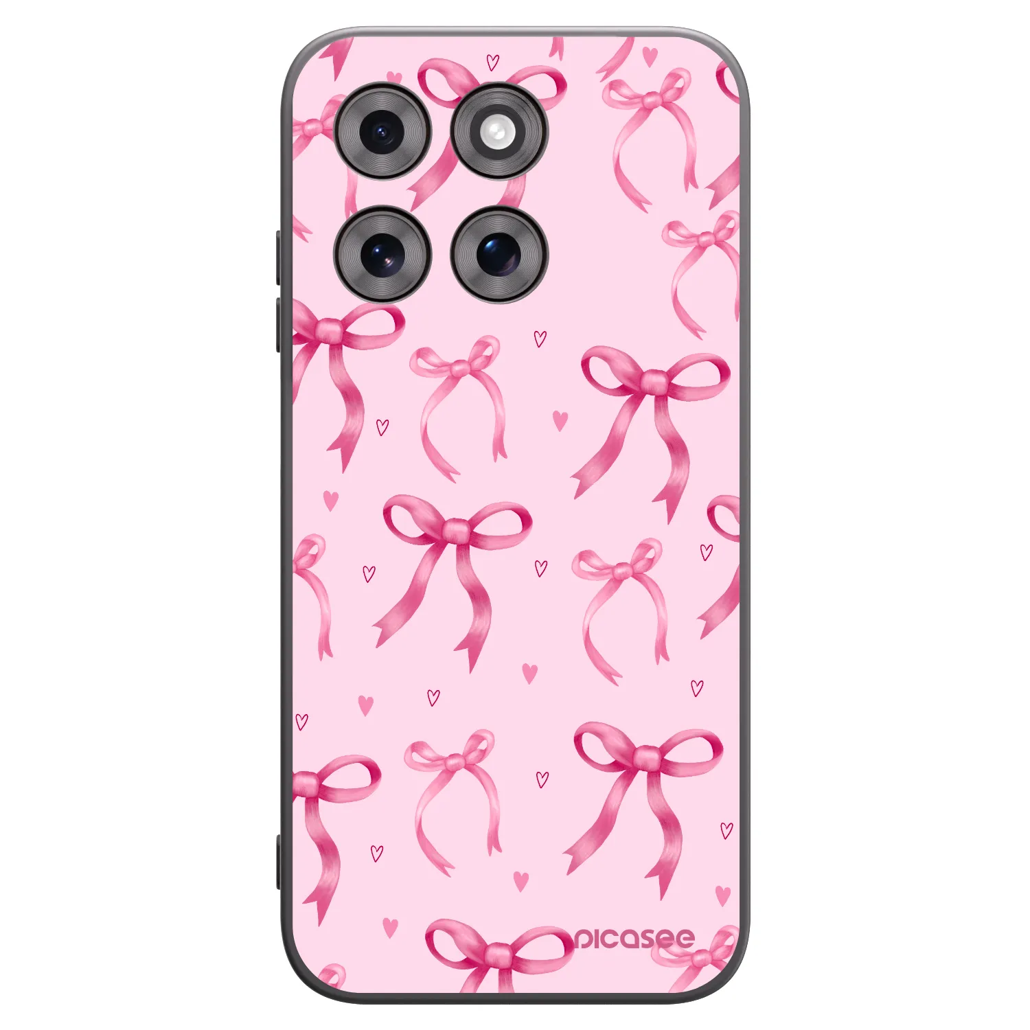 Picasee silikónový čierny obal pre Motorola Moto G77 - Bow Aesthetic