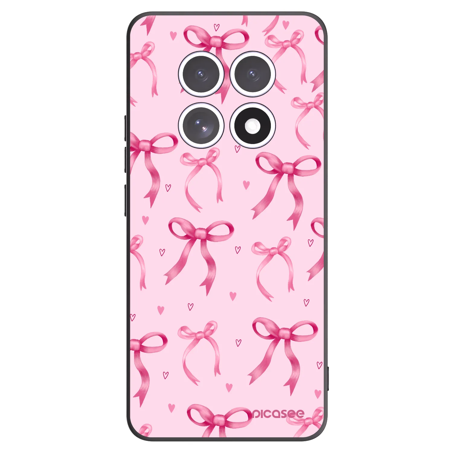 Picasee silikónový čierny obal pre Xiaomi Redmi Note 15 5G - Bow Aesthetic