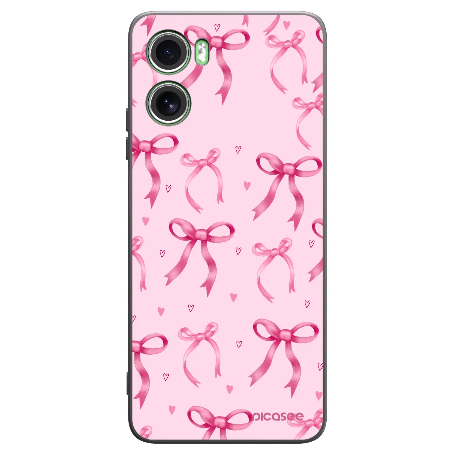Picasee silikónový čierny obal pre Motorola Moto G06 - Bow Aesthetic