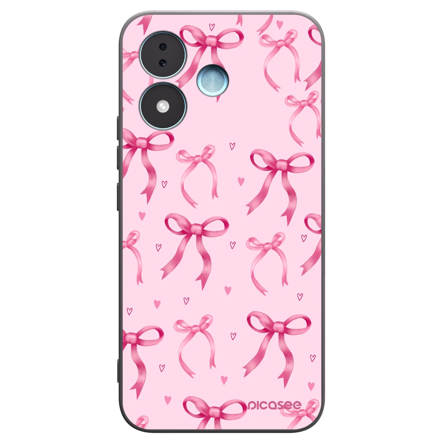 Picasee silikónový čierny obal pre Xiaomi Redmi Note 17 5G - Bow Aesthetic