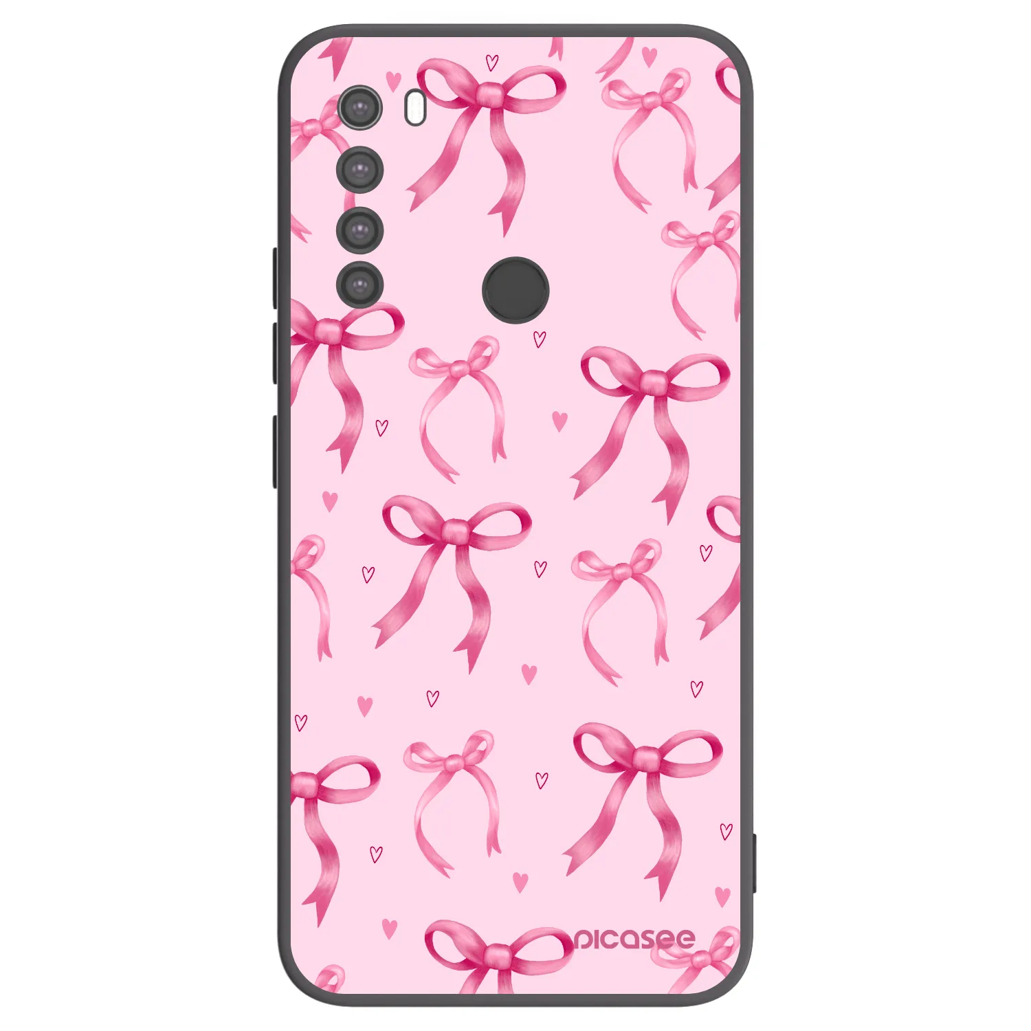 Picasee silikónový čierny obal pre Xiaomi Redmi Note 8 - Bow Aesthetic