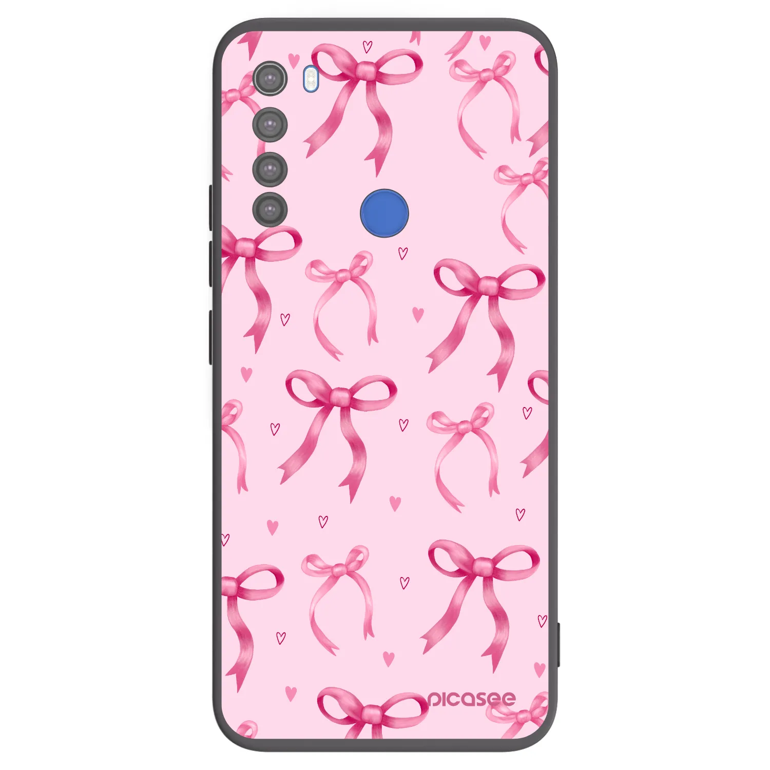 Picasee silikónový čierny obal pre Xiaomi Redmi Note 8T - Bow Aesthetic