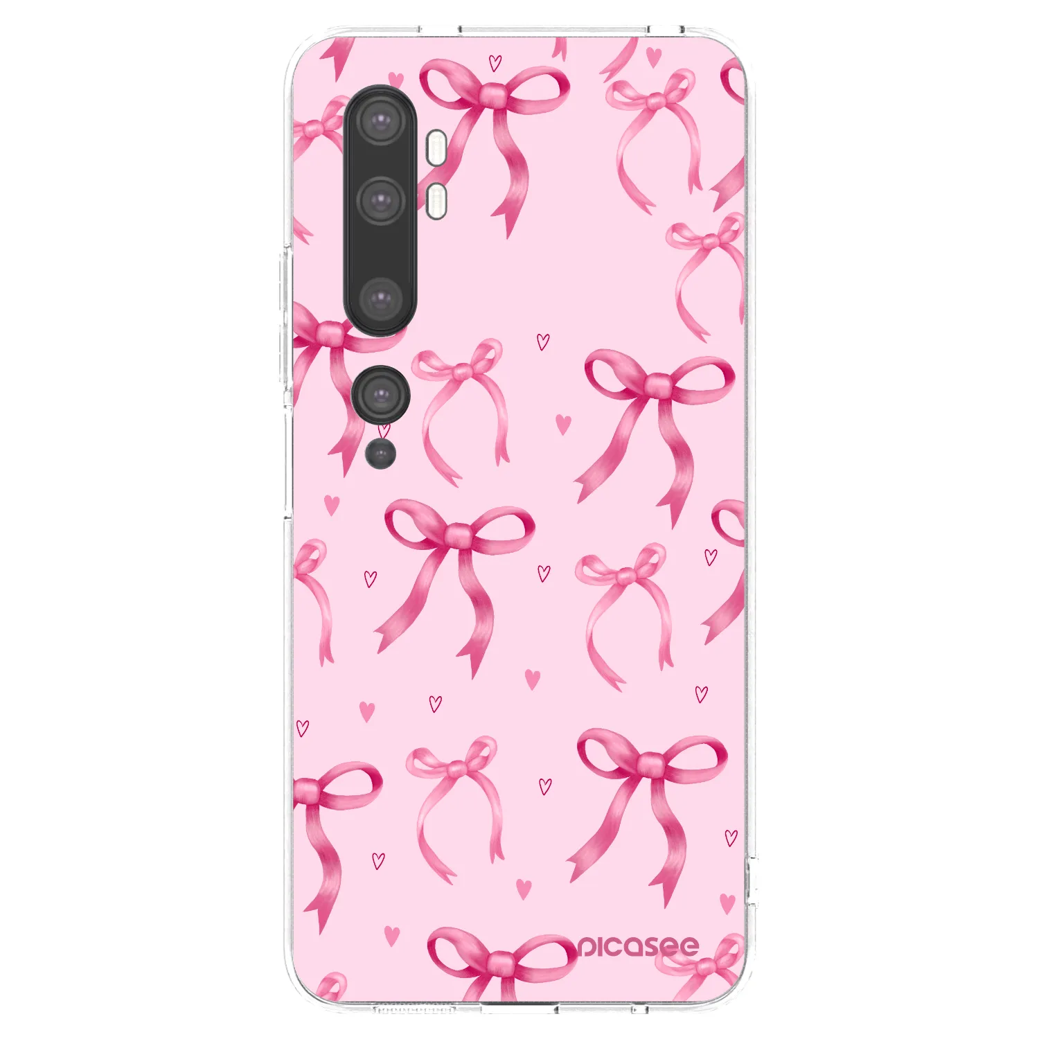 Picasee silikónový prehľadný obal pre Xiaomi Mi Note 10 (Pro) - Bow Aesthetic